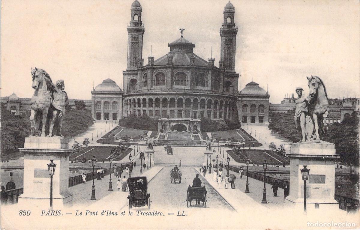 Cartoline: Postal de Par&iacute;s, Pont d'Iena y el Trocadero
