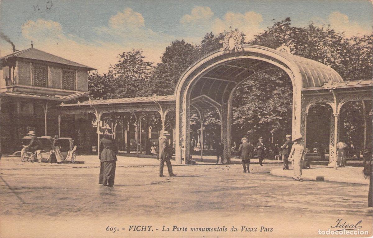 Postais: Postal de la Porte monumentale du Vieux Parc en Vichy
