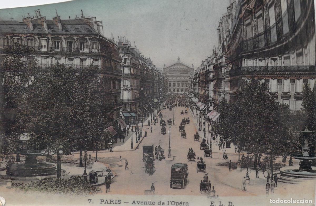 Postales: Postal de la Avenida de la &Oacute;pera en Par&iacute;s - Foto 1