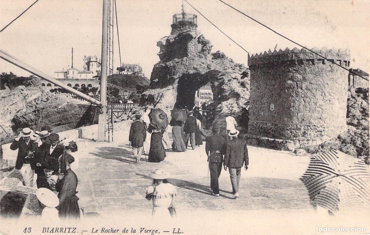 Postkarten: Postal de Biarritz Rocher de la Vierge Francia