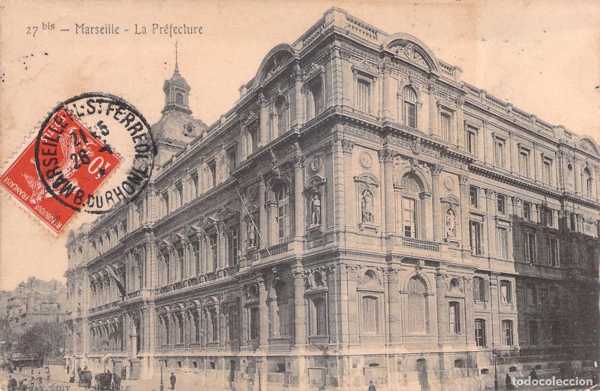 Postais: Postal de la Prefectura de Marsella, Francia