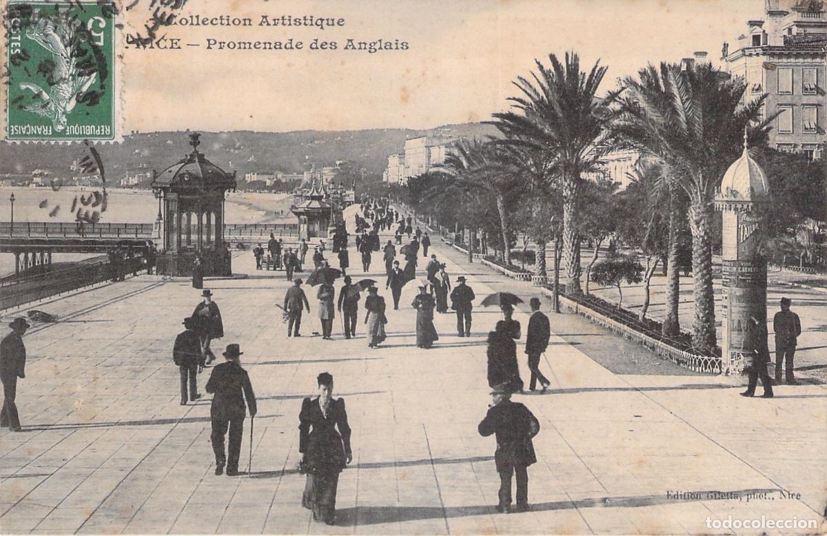 Postales: Postal de la Promenade des Anglais en Niza Francia