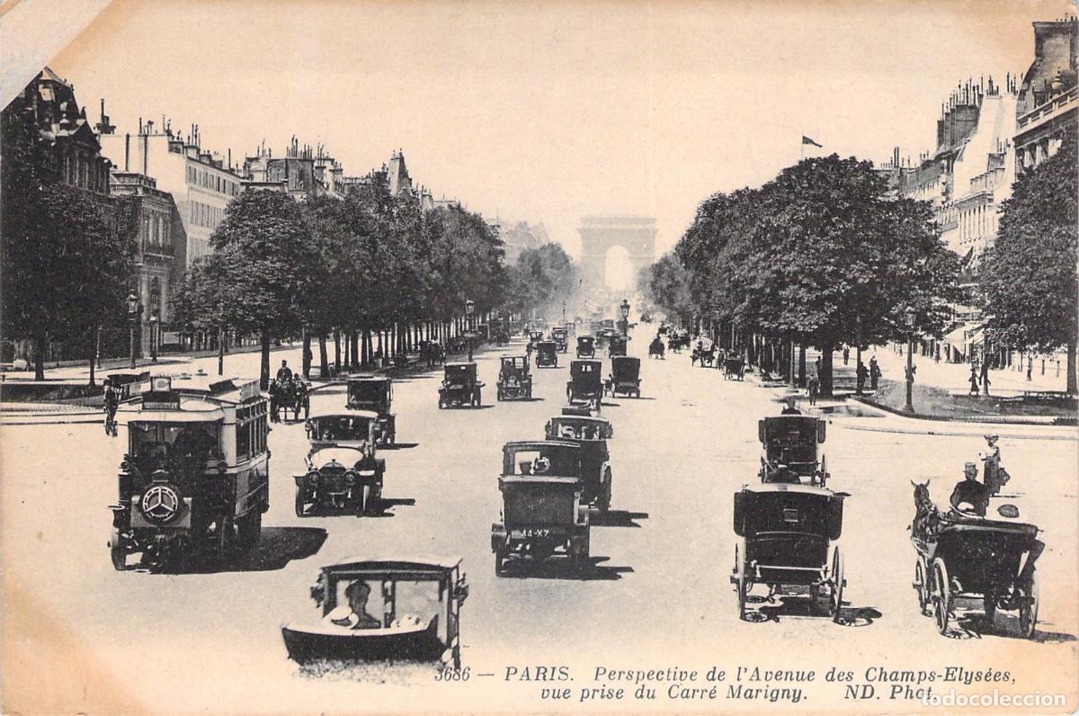 Postales: Postal de los Campos El&iacute;seos en Paris - Foto 1