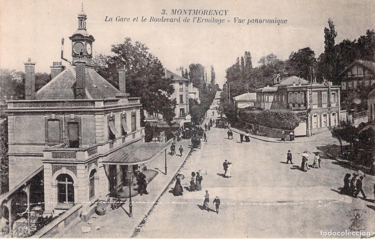 Postales: Postal de Montmorency Francia Estaci&oacute;n y Bulevar Ermitage