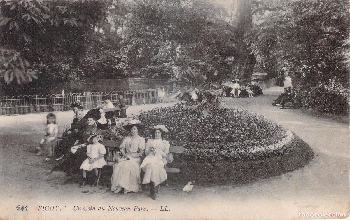 Postales: Postal de Vichy Francia Un Rinc&oacute;n del Nuevo Parque