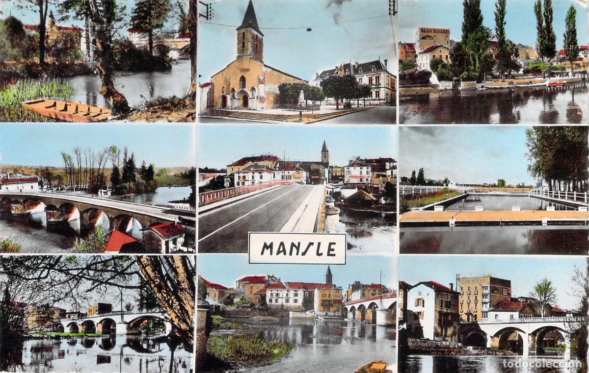 Postcards: Postal de Mansle Charente vistas m&uacute;ltiples Francia