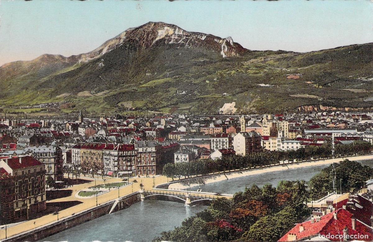 Postais: Postal de la ciudad de Grenoble y el monte Moucherotte en Francia