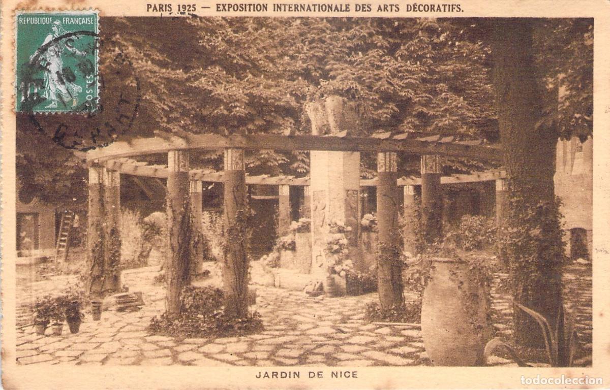 Postais: Postal de la Exposici&oacute;n Internacional de Artes Decorativas de Par&iacute;s