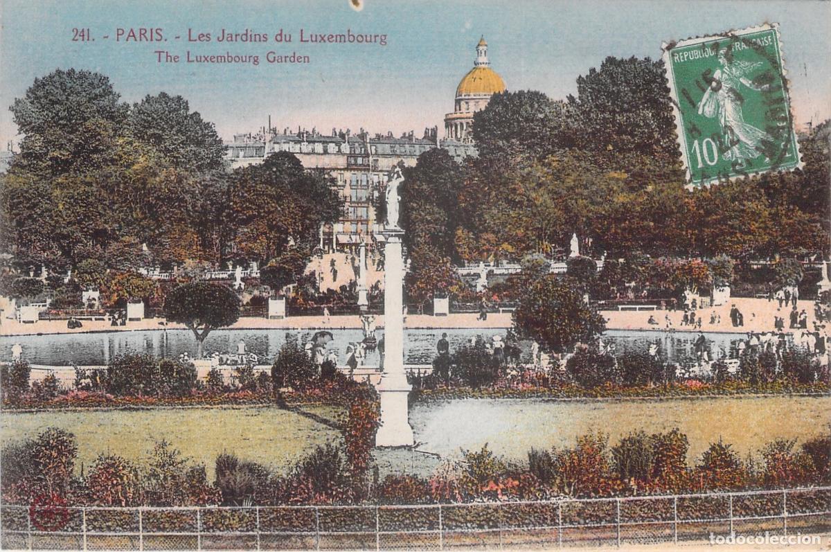 Postkarten: Postal de Par&iacute;s: Jardines de Luxemburgo