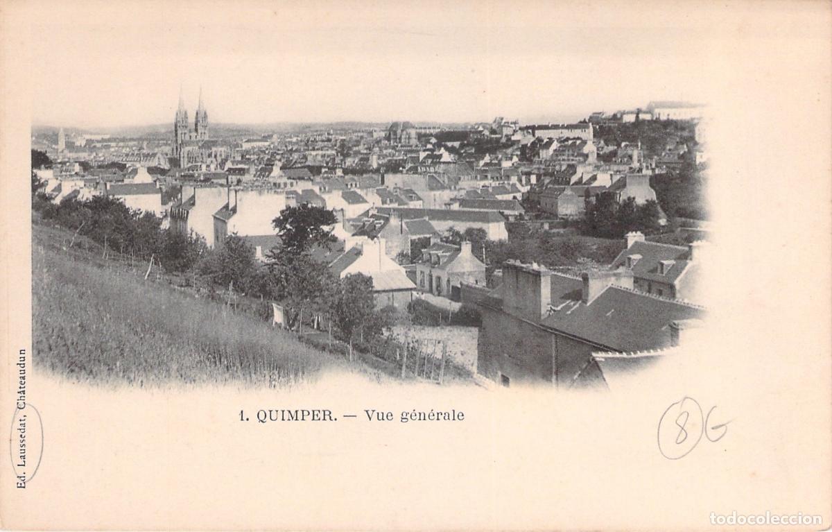 Postkarten: Postal de Quimper Vista General de la Ciudad