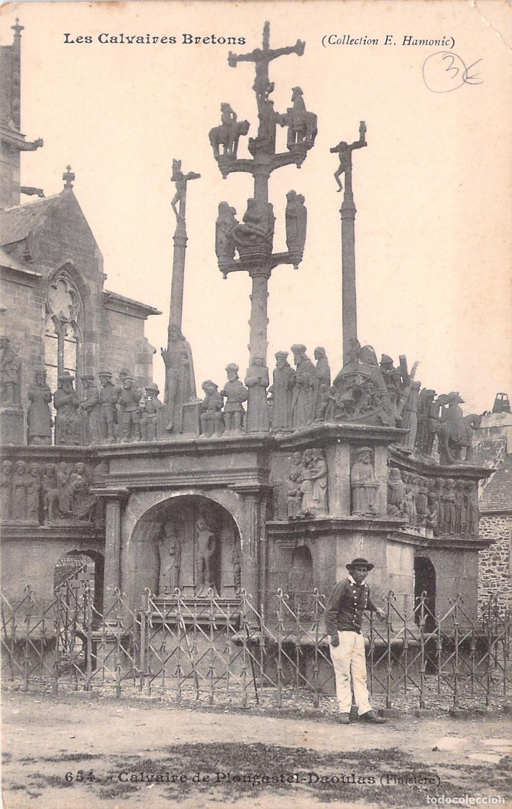 Postkarten: Postal del Calvario de Plougastel-Daoulas, Breta&ntilde;a