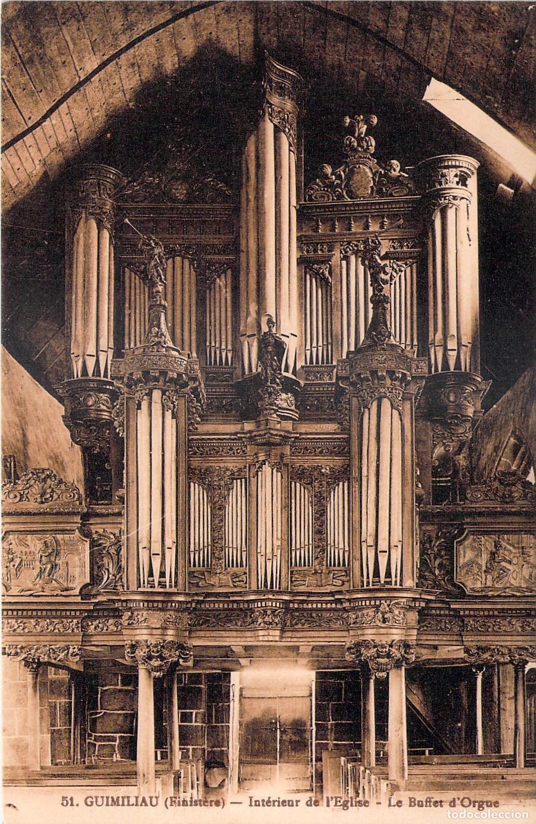 Postkarten: Postal de Francia: &Oacute;rgano de la Iglesia de Guimiliau