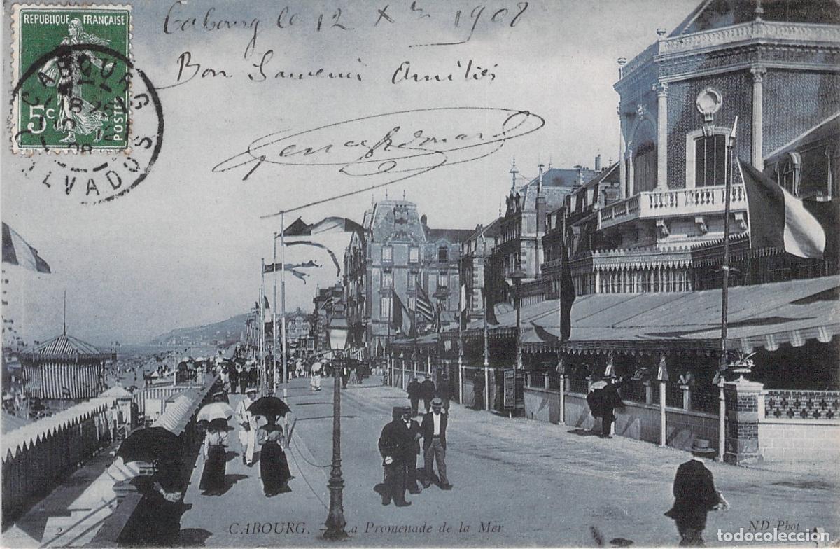 Postkarten: Postal de la Promenade de la Mer en Cabourg