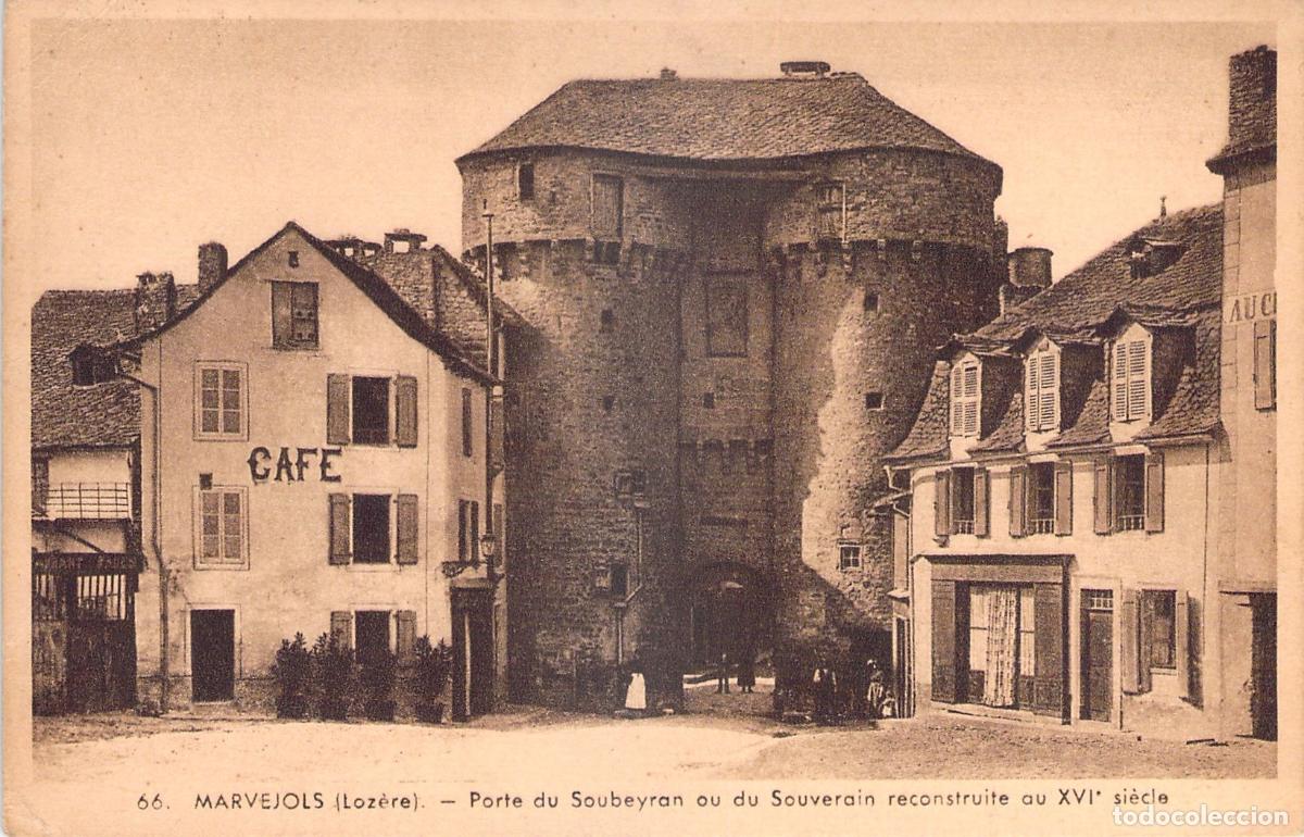 Postales: Postal de la Porte du Soubeyran en Marvejols, Francia