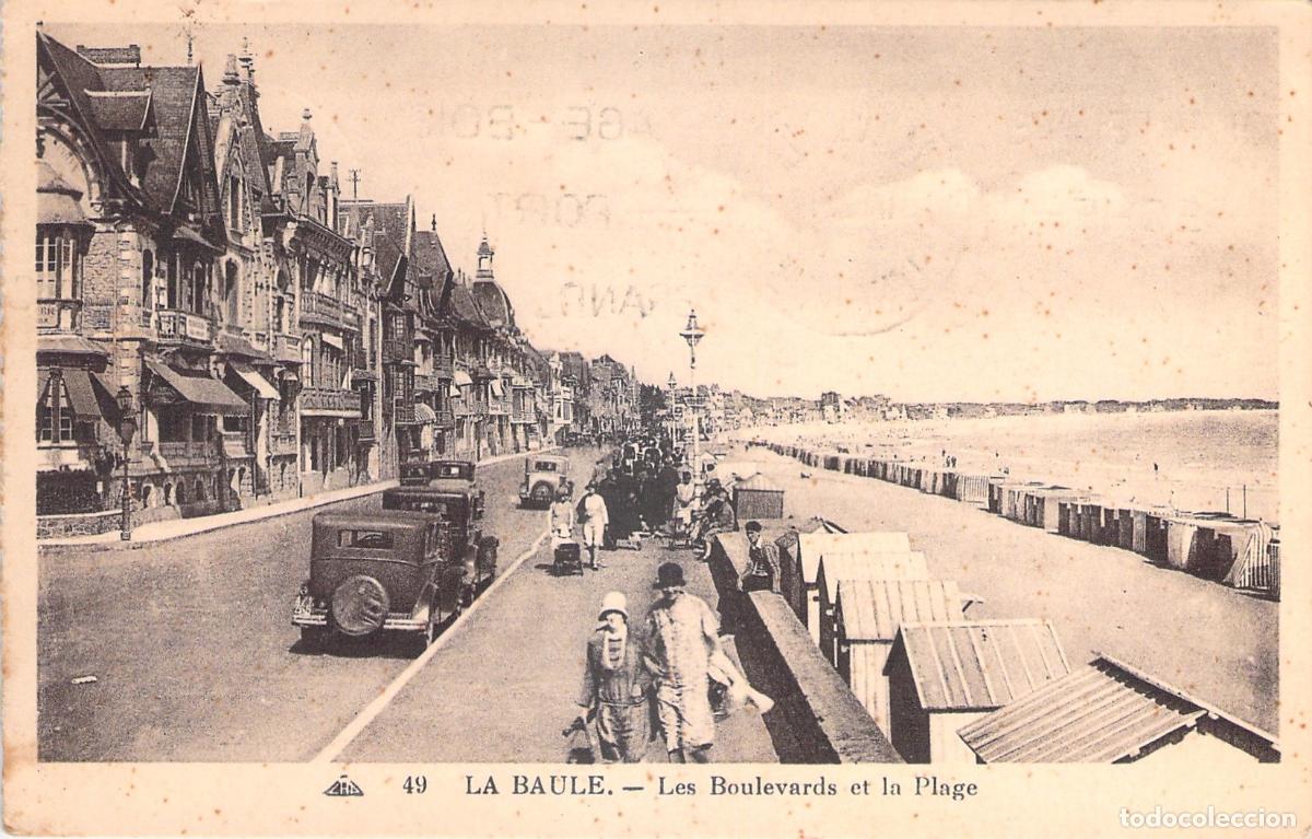 Postales: Postal de La Baule, Francia, Vista de los Boulevards y la Playa