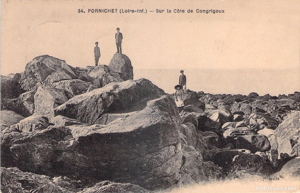 Postales: Postal de la Costa de Congrigoux en Pornichet, Francia