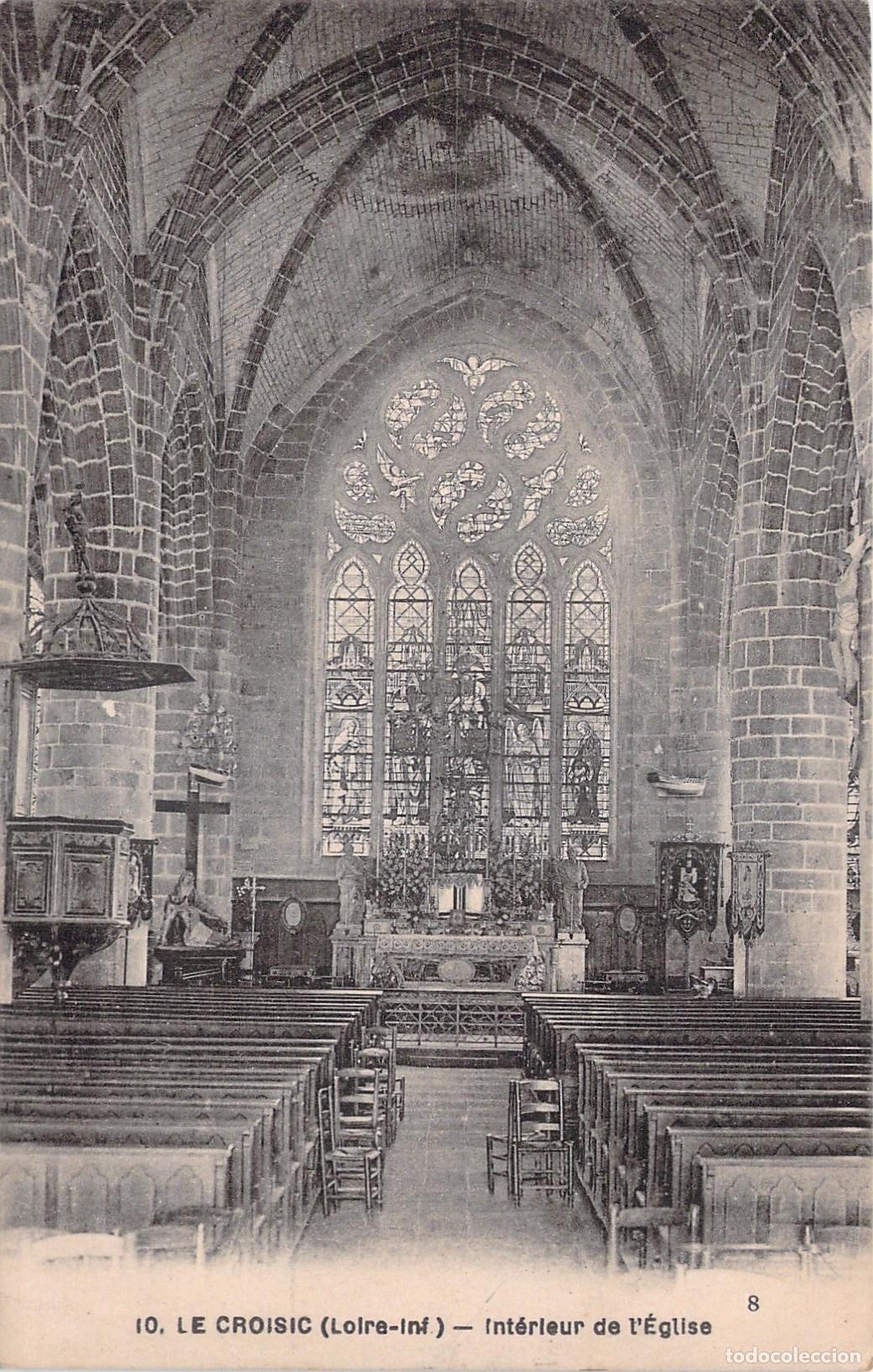 Postales: Postal de Le Croisic Francia Interior de la Iglesia