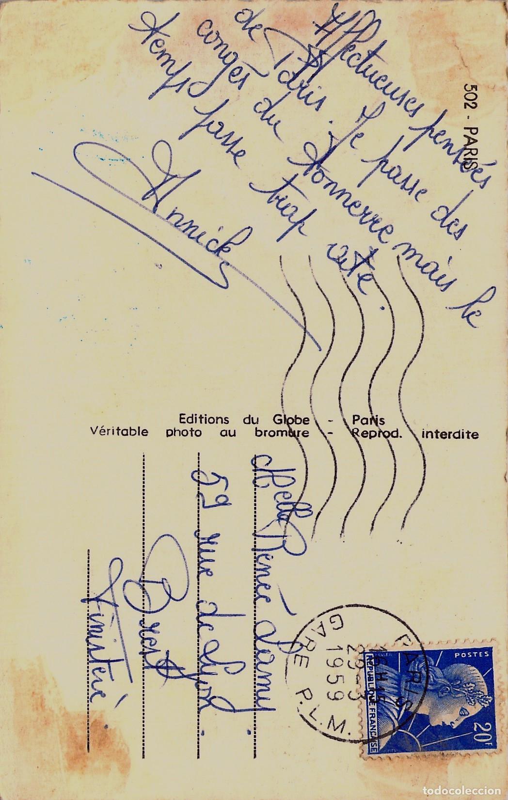 Postales: Postal de Par&iacute;s con la &Oacute;pera y su Escalinata - Foto 2