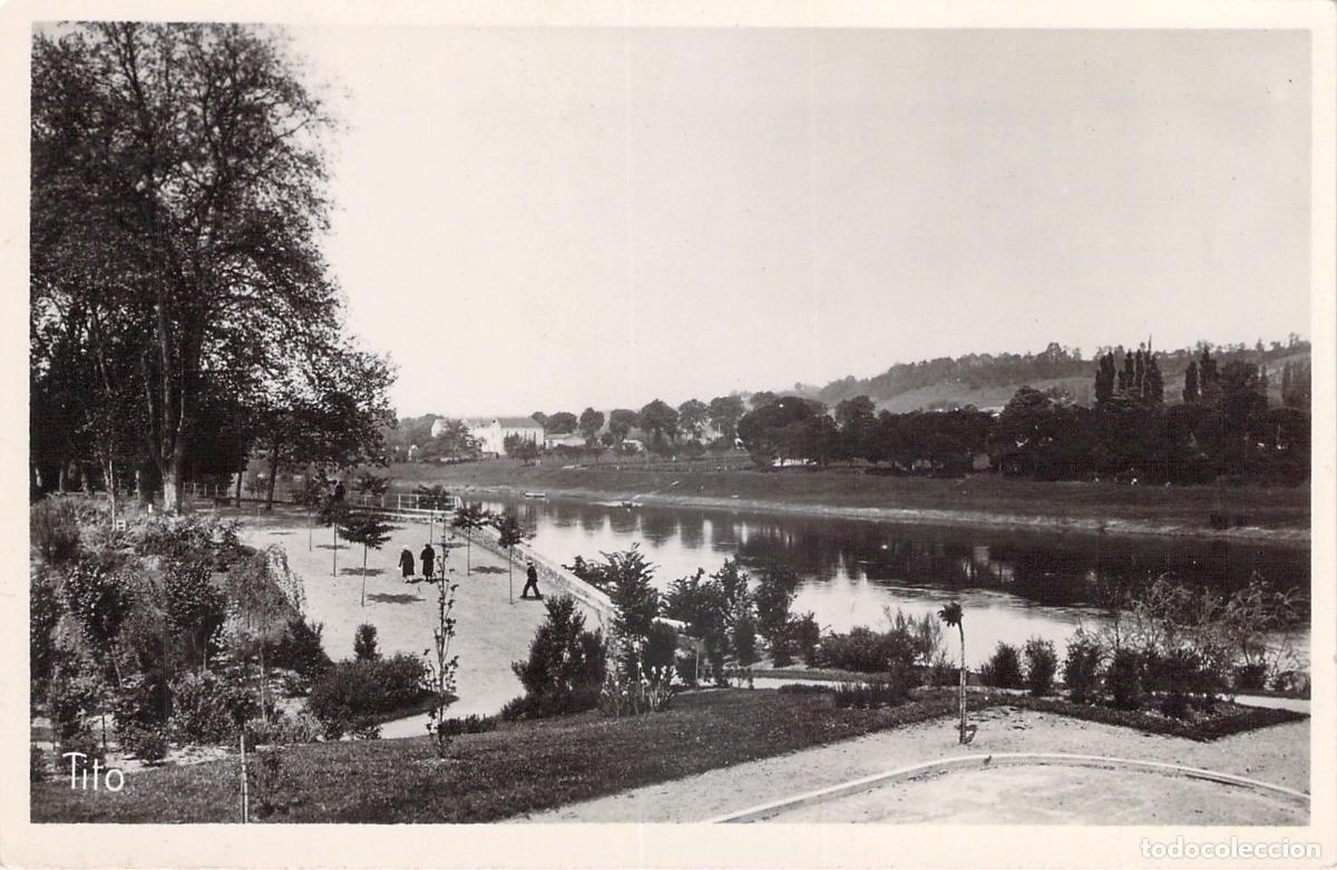 Postales: Postal de Sainte-Foy-la-Grande, riberas del r&iacute;o Dordogne