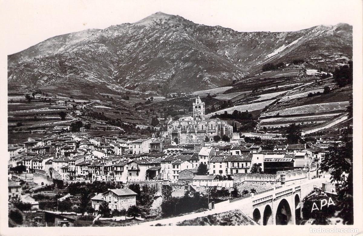 Postales: Postal de Prats-de-Mollo, vista general con monta&ntilde;as