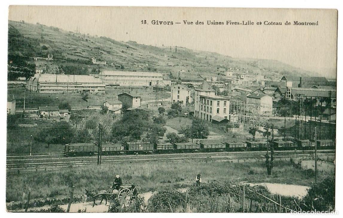 Cartes Postales: 18 Givors - Vue des Usines Fives-L'ille et Coteau de Montrond / Escasa
