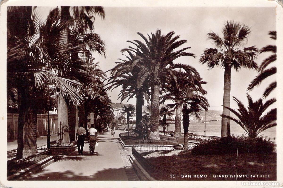 Postais: Postal de los Jardines Imperatrice en San Remo