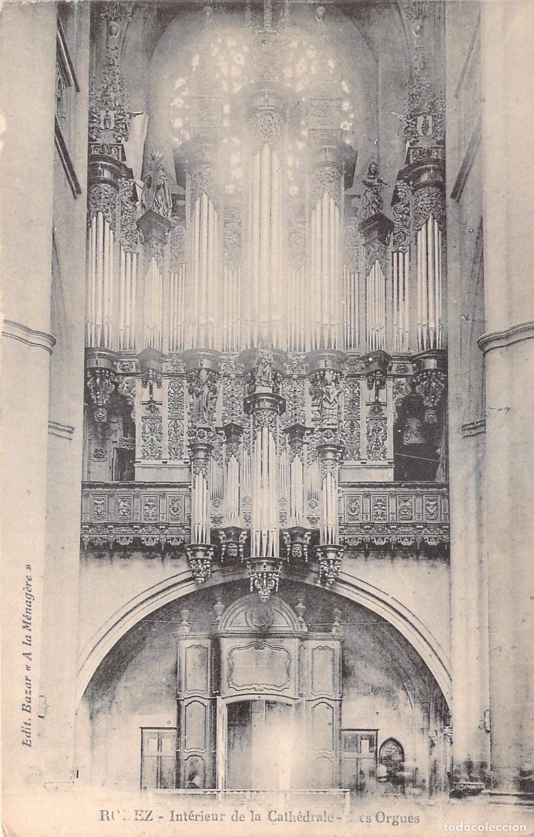 Postais: Postal de la Catedral de Rodez: &Oacute;rgano Monumental