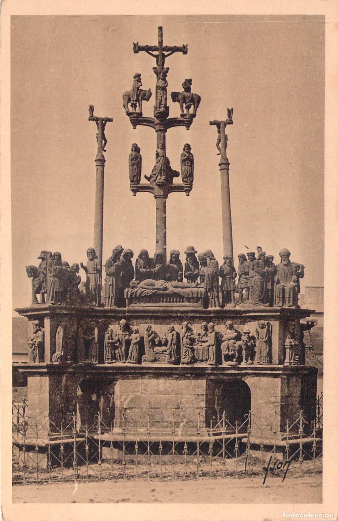 Postales: Postal del Calvario monumental de Plougastel-Daoulas en Breta&ntilde;a