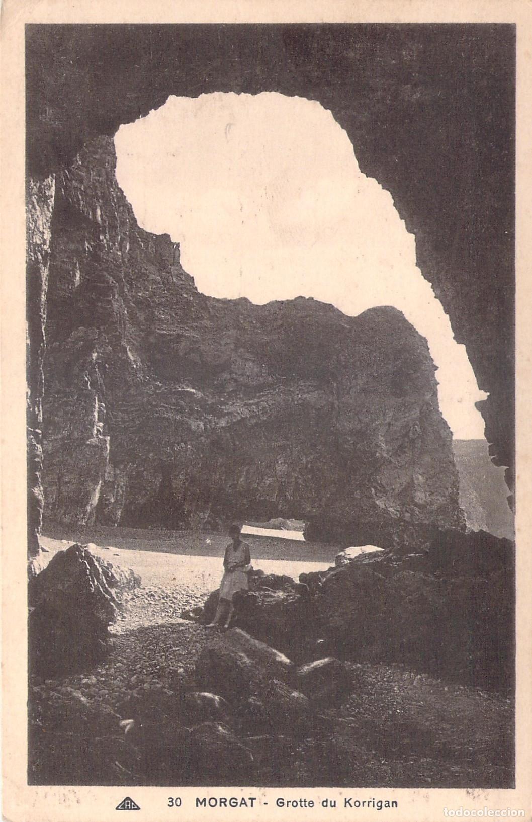 Postales: Postal de Grotte du Korrigan en Morgat, Breta&ntilde;a