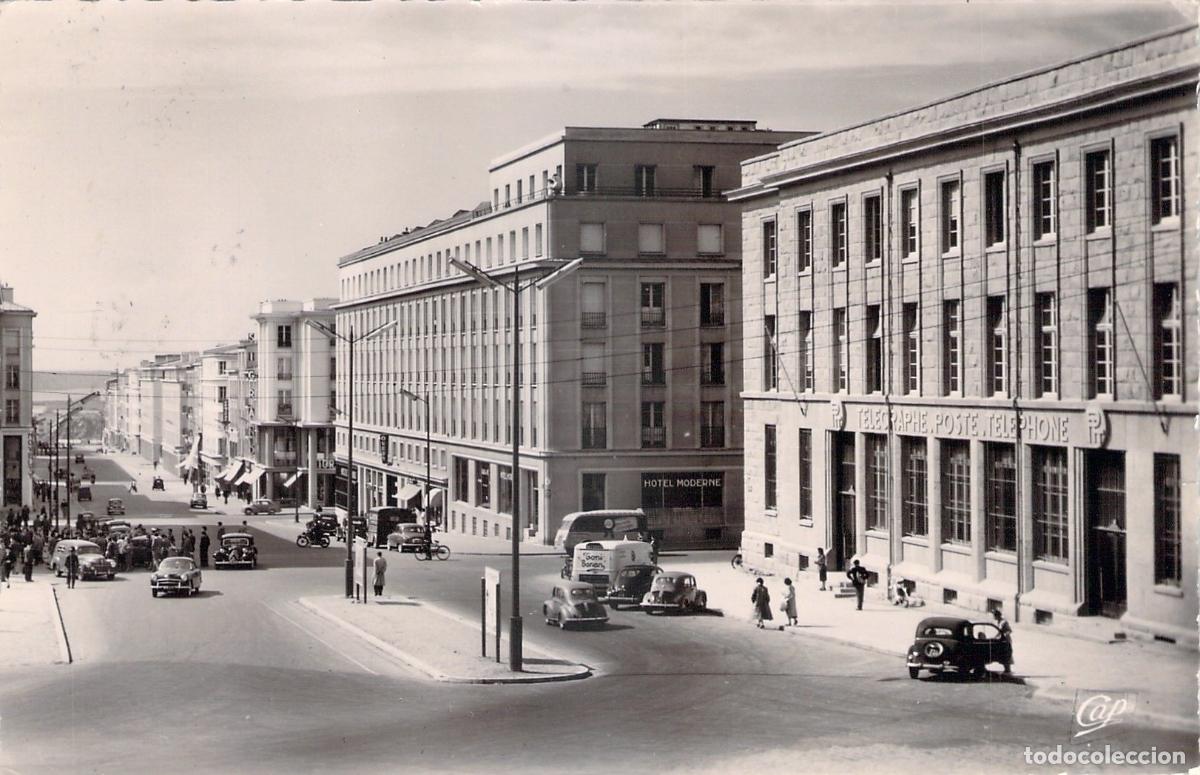Postales: Postal de la Oficina de Correos y Rue de Siam en Brest
