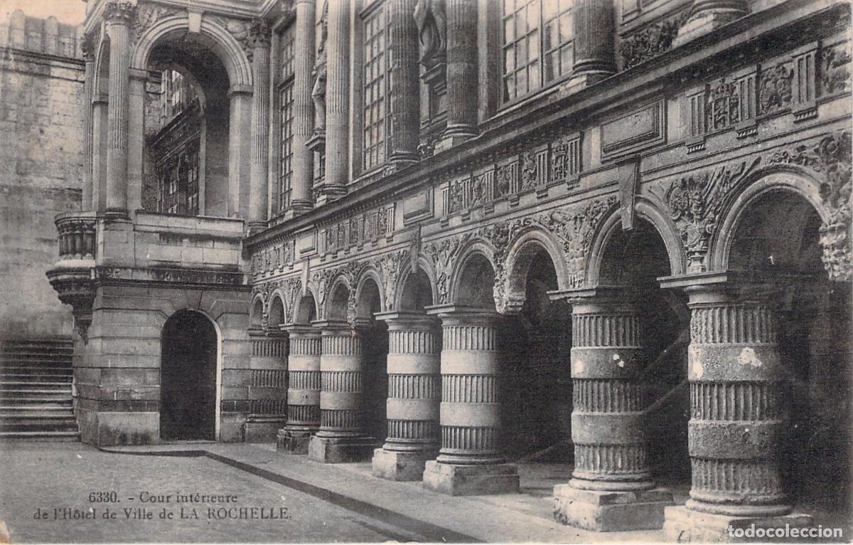 Postales: Postal de la arquitectura del Ayuntamiento de La Rochelle, Francia