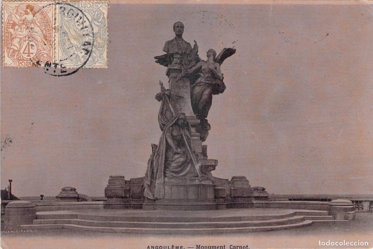 Postkarten: Postal de Angulema Francia Monumento Carnot