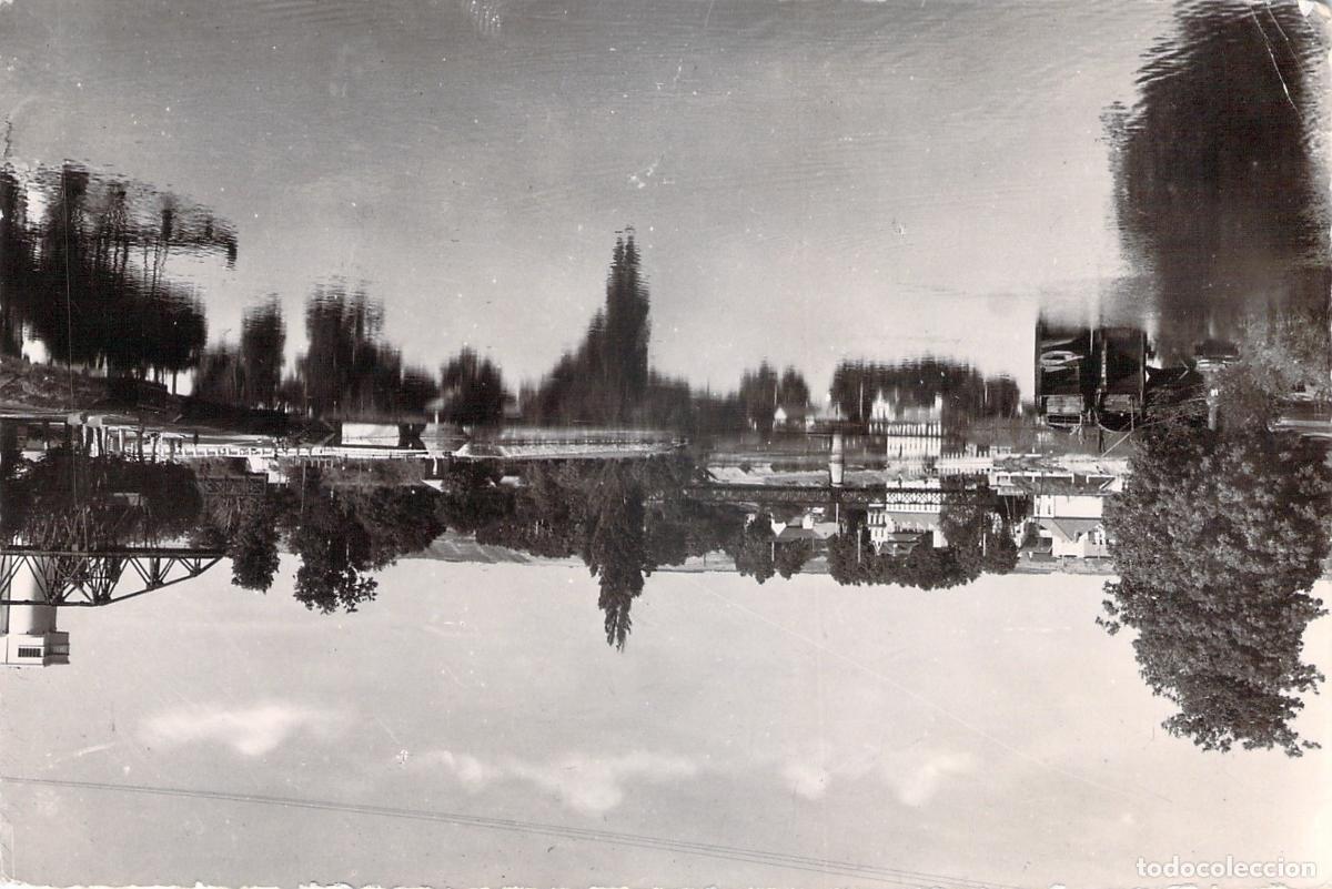 Postkarten: Postal de Auxerre a orillas del r&iacute;o Yonne