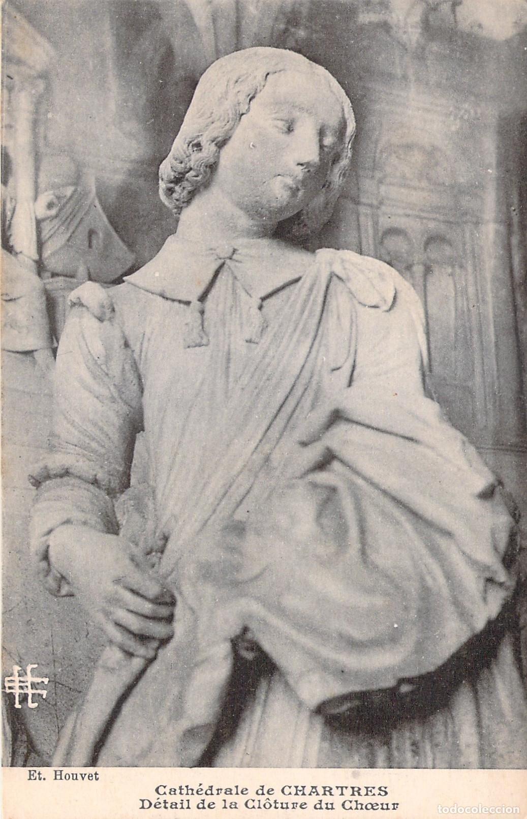 Postkarten: Postal de la Catedral de Chartres Detalle de la Escultura del Coro