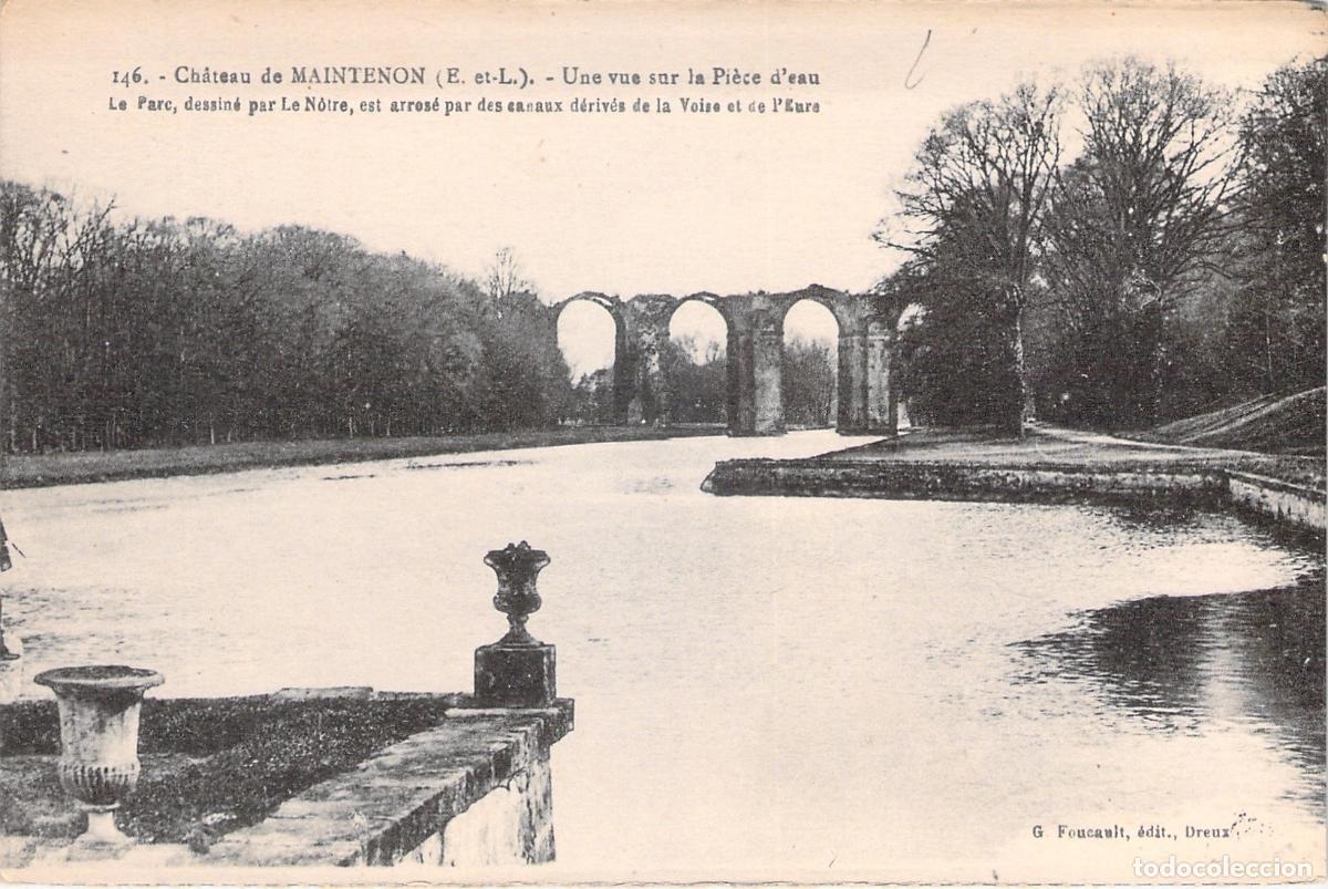 Cartes Postales: Postal del Castillo de Maintenon y su Acueducto en Francia