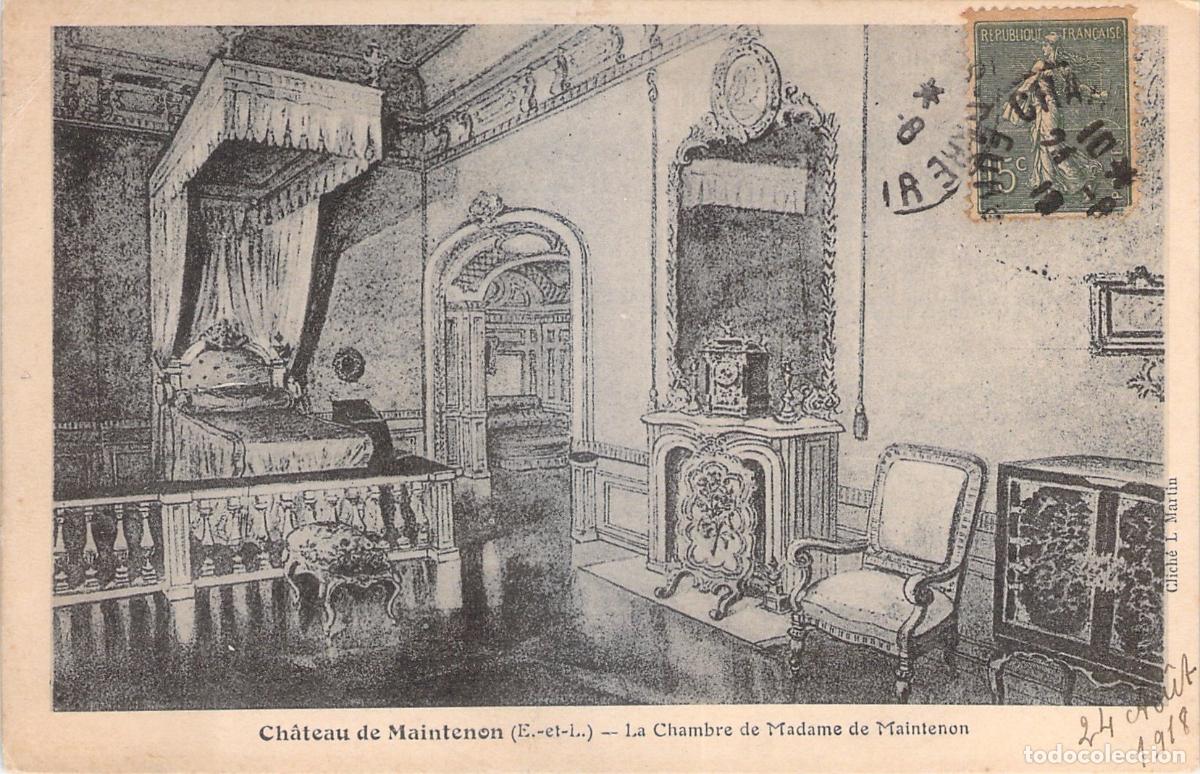 Postales: Postal del Castillo de Maintenon, Habitaci&oacute;n de Madame de Maintenon