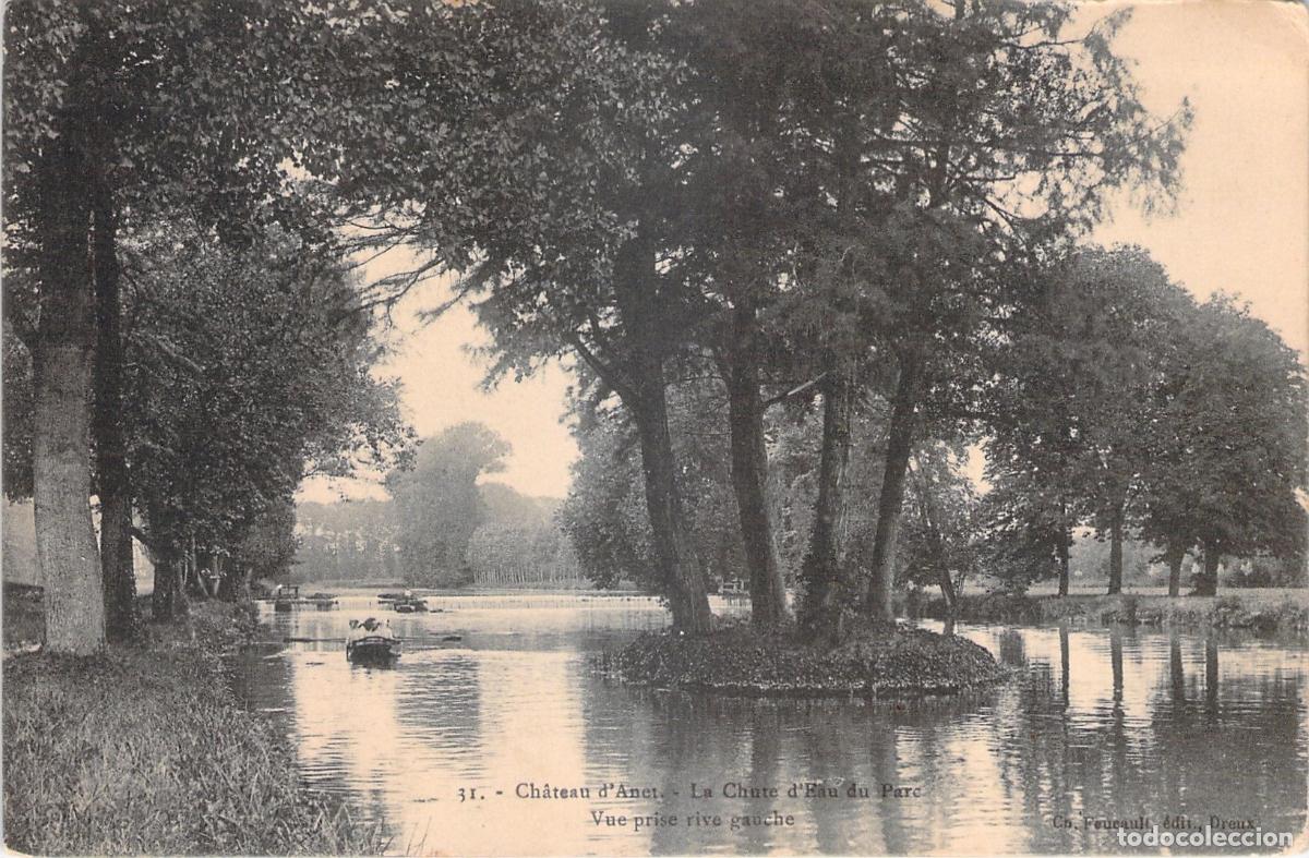 Cartes Postales: Postal de la Cascada del Parque en el Castillo de Anet