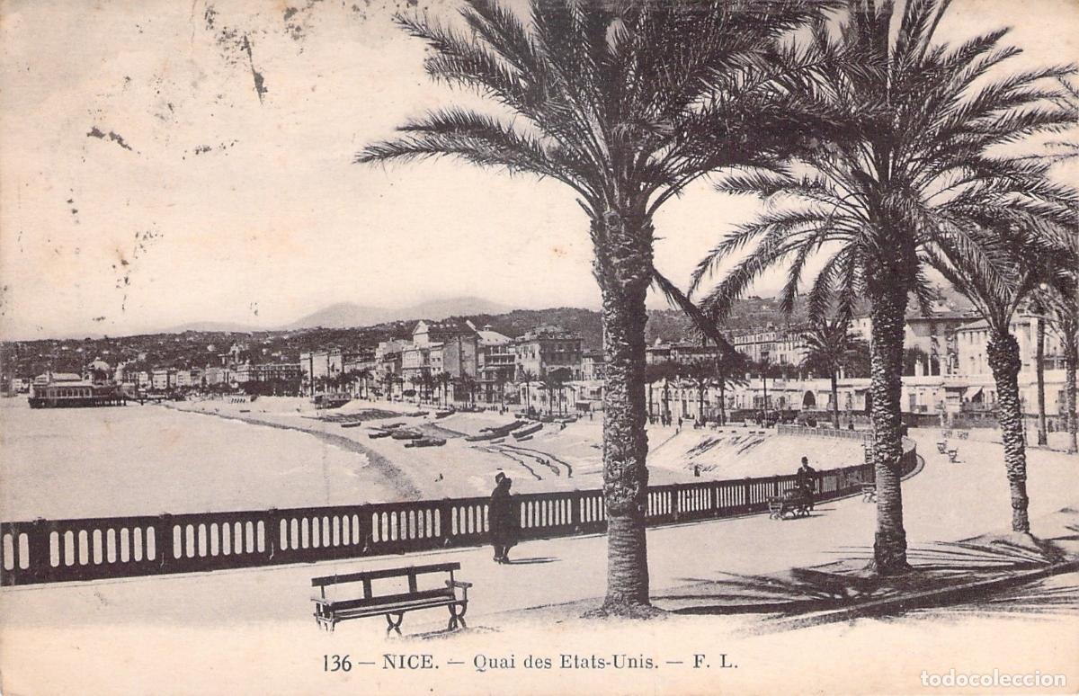 Postales: Postal de Niza Quai des Etats-Unis Francia