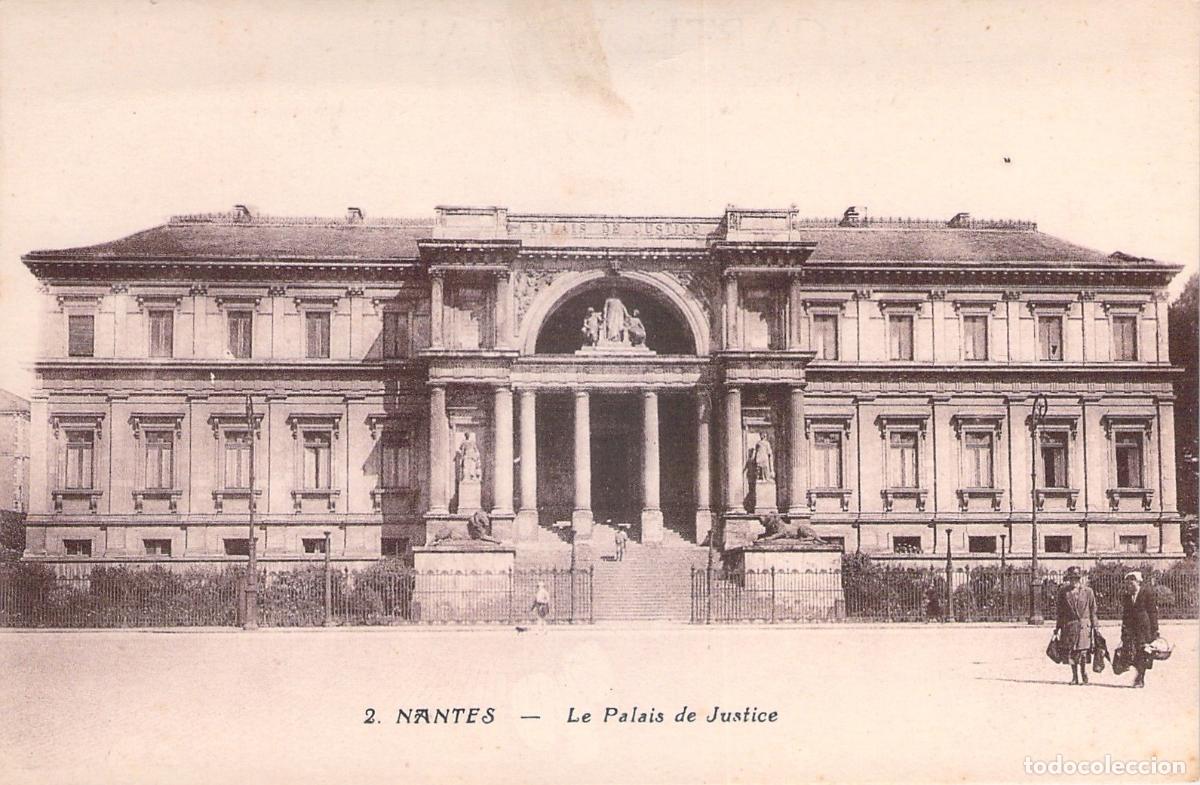 Postkarten: Postal del Palacio de Justicia de Nantes