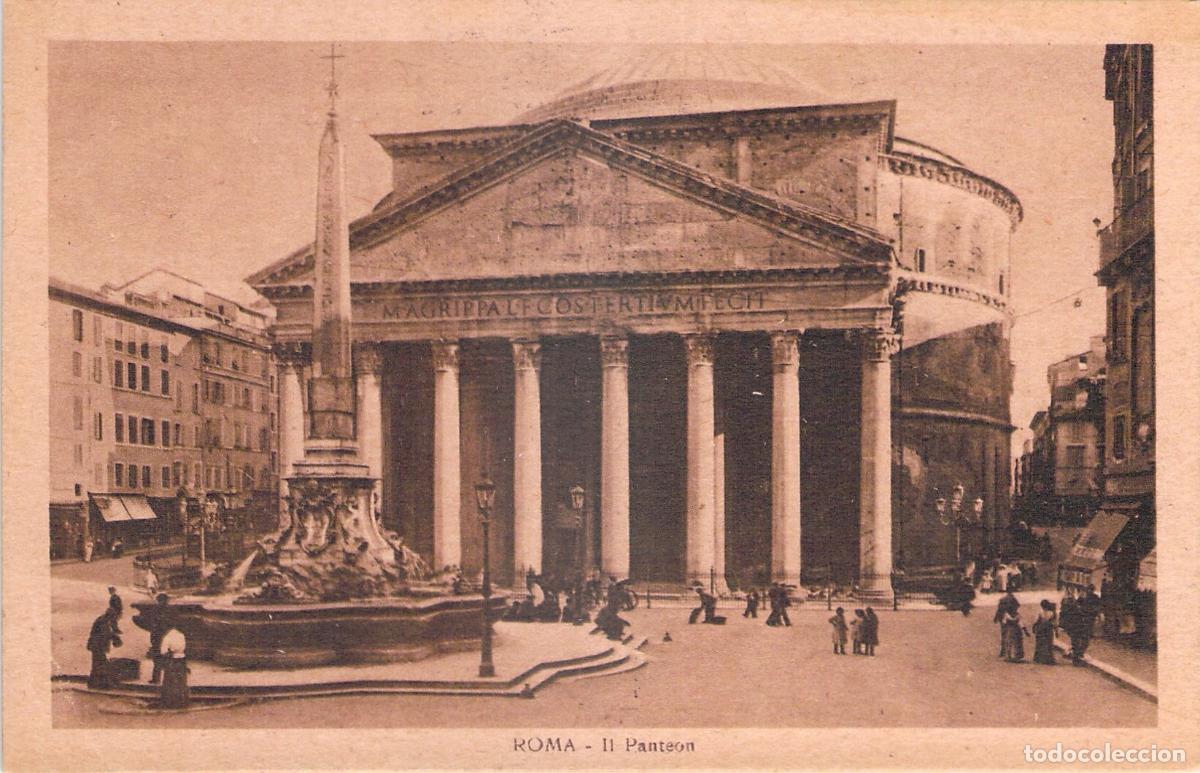 Postkarten: Postal del Pante&oacute;n en Roma, Italia