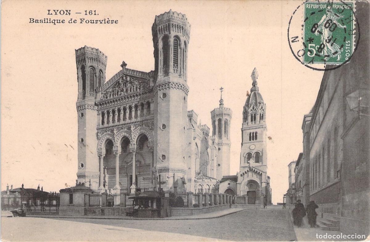 Postkarten: Postal de la Bas&iacute;lica de Fourvi&egrave;re en Lyon, Francia