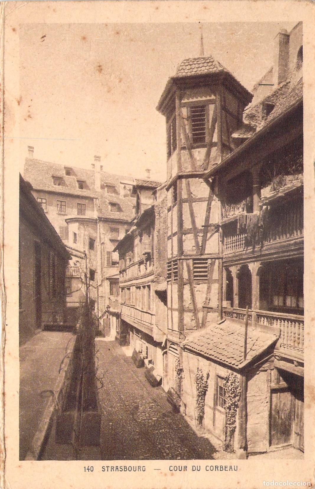 Postkarten: Postal de Cour du Corbeau en Estrasburgo Francia