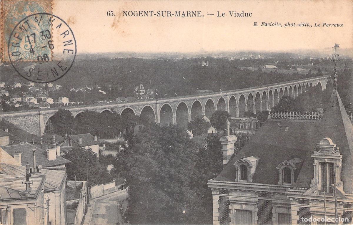 Postales: Postal de Nogent-sur-Marne con Vista Panor&aacute;mica del Viaducto