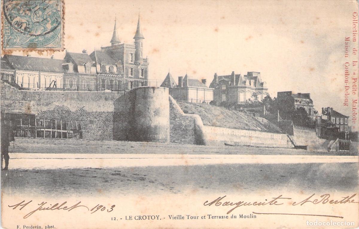 Postales: Postal de Le Crotoy Vieille Tour et Terrasse du Moulin Francia