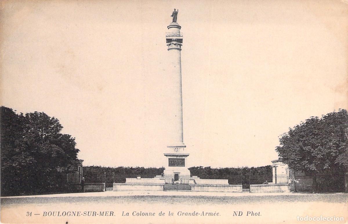 Postales: Postal de la Colonne de la Grande-Arm&eacute;e en Boulogne-sur-Mer