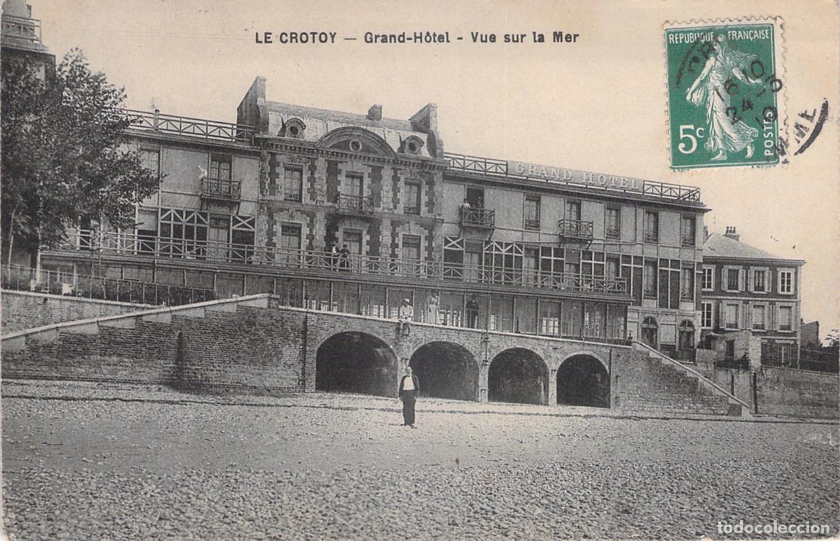 Postales: Postal de Le Crotoy Grand-H&ocirc;tel vista al mar Francia