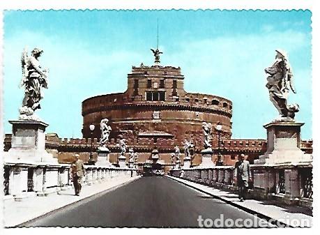 Postales: PONTE E CASTEL S. ANGELO - BRIDGE AND CASTLE S. ANGEL.- ROMA / ITALIA