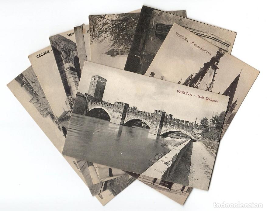 Postkarten: 8 Postales antiguas de Verona (Italia) - Lote muy comercial, ideal para reventa