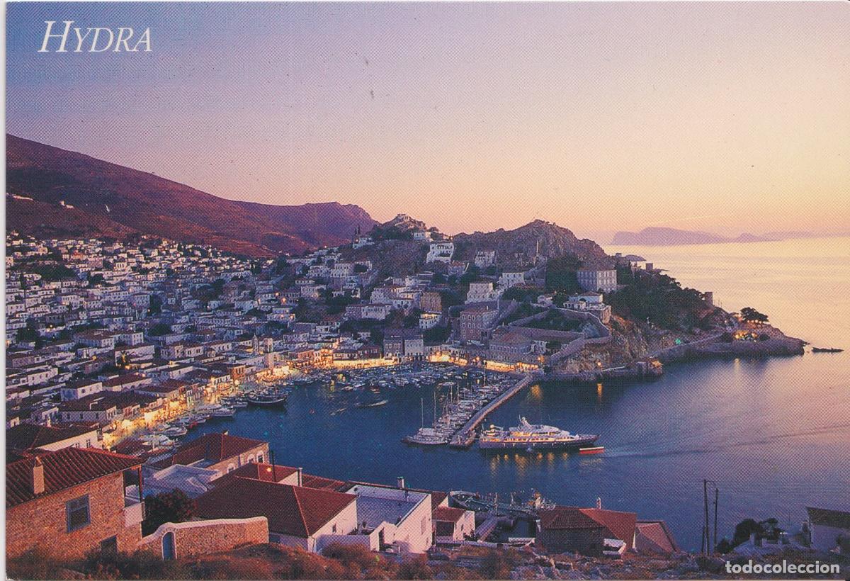 Postales: GRECIA, MAR EGEO, ISLA DE HYDRA, PANOR&Aacute;MICA - EDITIONS HAITALIS N&ordm;68 - S/C