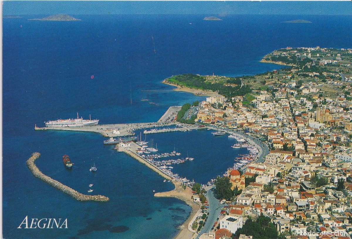 Postales: GRECIA, GOLFO SAR&Oacute;NICO, ISLA DE AEGINA, PANOR&Aacute;MICA - EDITIONS HAITALIS N&ordm;225 - S/C